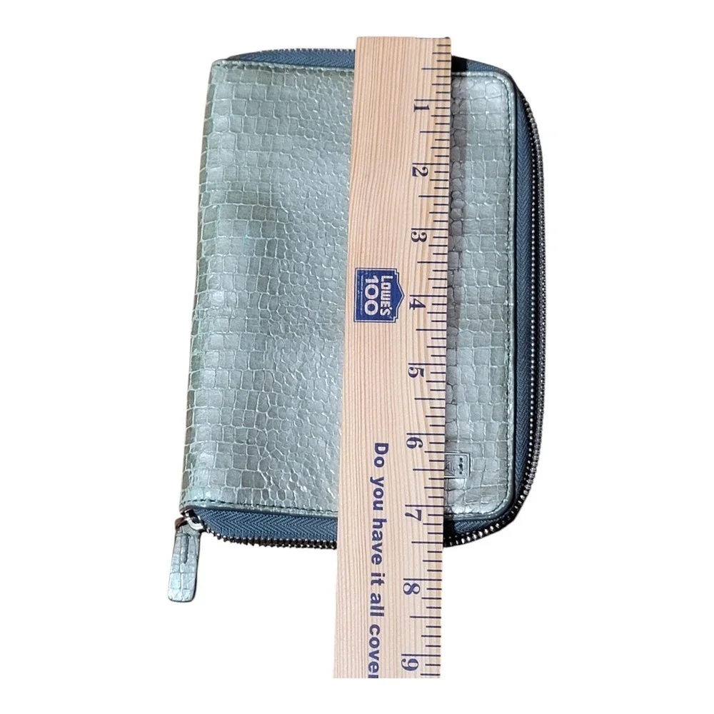 Tumi Womens‎ Wallet And Planner Green Vintage Crocodile Skin